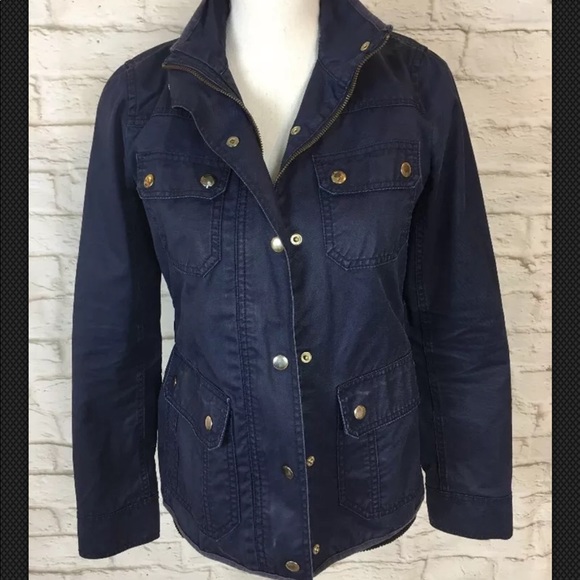 J. Crew Downtown BLUE FIELD JACKET XS - Picture 2 of 8